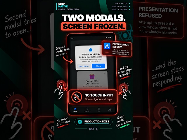 Two Modals Froze My React Native App | iOS presentation bug