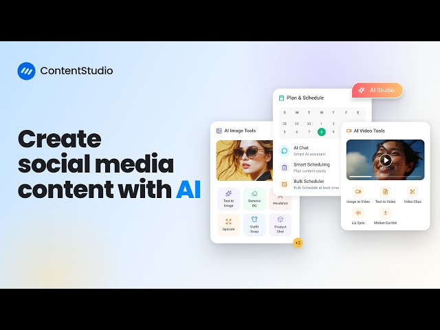 How to create social media posts with AI | AI Studio | Full Tutorial