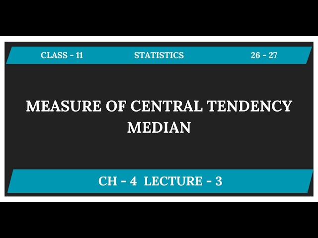 Class 11 Statistics Median | Continuous Series | Question No. 2 | Measures of Central Tendency