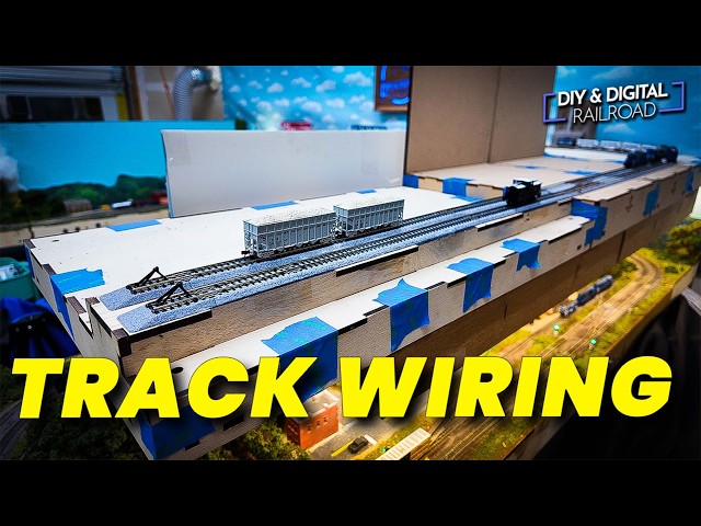 Verkabelung der neuen oberen Ebene meiner Modelleisenbahn