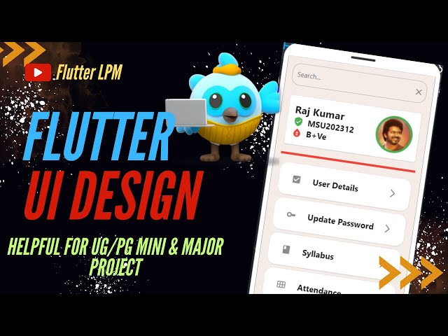 Flutter Simple UI Design in Tamil | Flutter Tutorial - 6 in Tamil