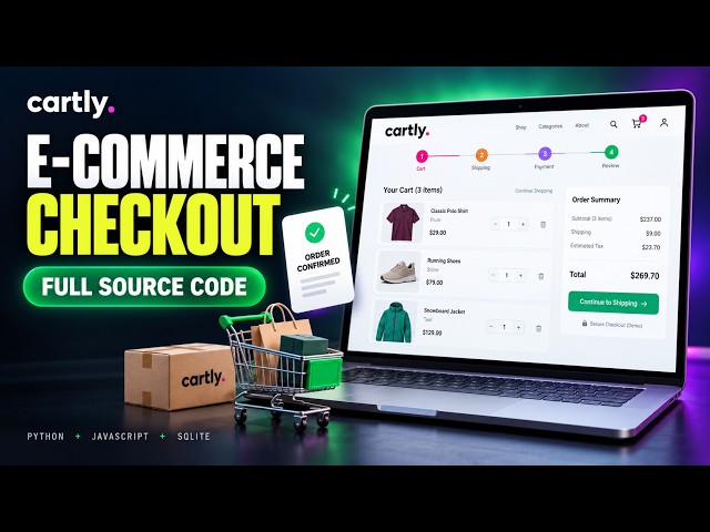 E-Commerce Checkout App with Python & JavaScript | Full Source Code