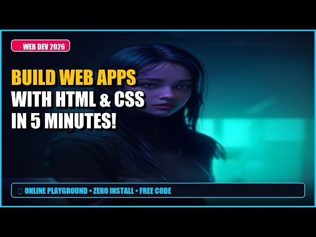 Build Modern Web Apps with HTML & CSS in 5 Minutes (Zero Install)