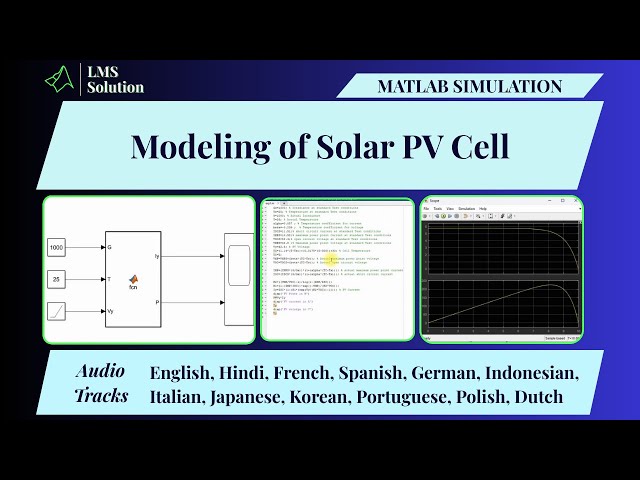 MATLAB Simulation of Modeling of Solar PV Cell | Mathematical Modeling of a Solar PV Cell