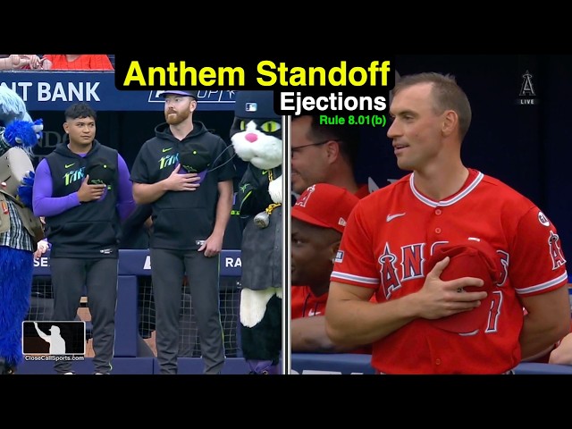 E36-8 - Enfrentamiento durante el himno nacional y expulsiones en Tampa: Lance Barrett expulsa a ...