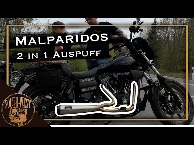 Malparidos 2in1 Auspuff // Komplettanlage für Harley Davidson Dyna 110 cui