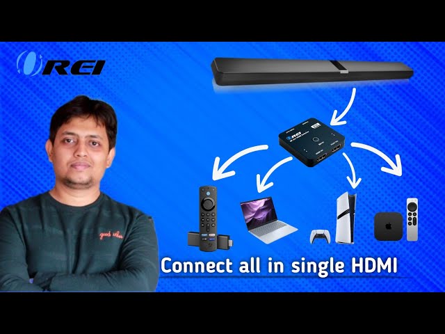 Now connect Multiple devices in one HDMI port of your Soundbar | Best HDMI Switcher 🔥🔥