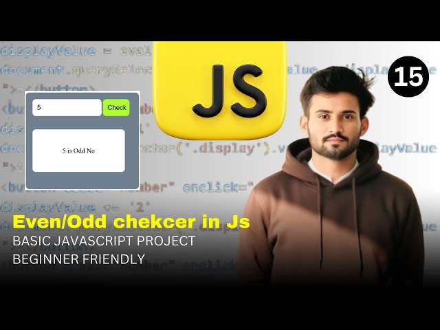 Even Odd Number Checker Using HTML CSS JavaScript | Beginner JavaScript Project #javascript #coding