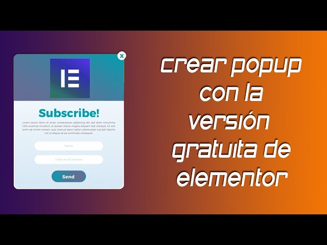 ✅ Crear popup con la versión gratuita de Elementor
