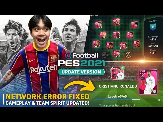 PES 2021 MOBILE UPDATE 2026 OFFLINE - TEAM SPIRIT + GAMEPLAY FIXED