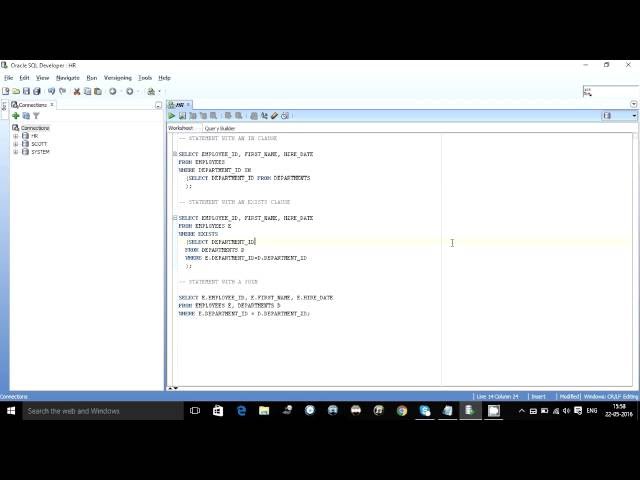 IN VS EXISTS VS JOIN, performance