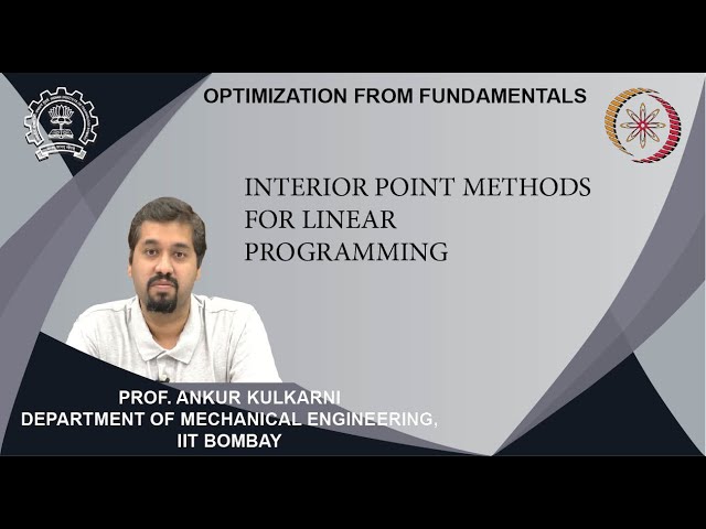 Lecture 22: Interior point methods for linear programming