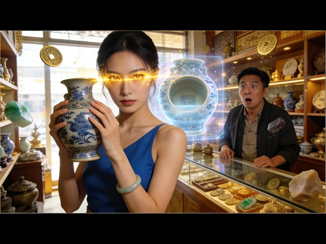 Antique Shop Girl Gets X-Ray Eyes! 🔥 She Exposes Fake Jade Scams & Beats Arrogant Rich Kids#drama