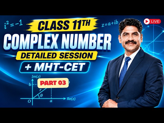 Complex Number | Part 03 | Live session | Sahyadri Tutorials #11thmath2 #lecture3