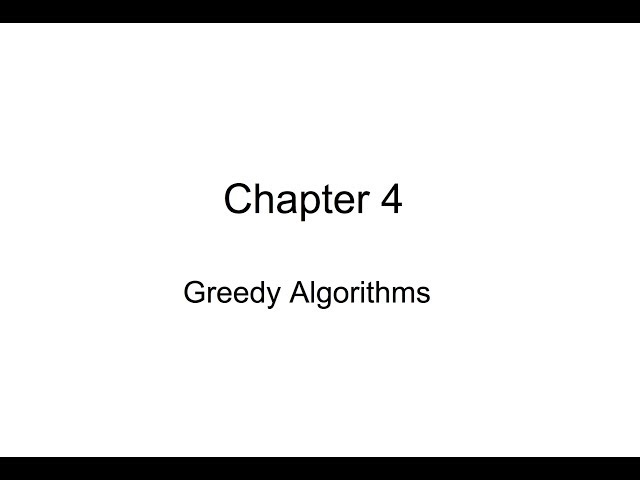 Clase 6 Greedy Algorithms