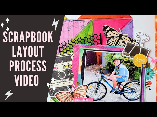 12x12 Scrapbooking Layout - Geo Heart