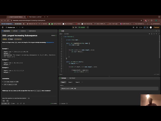 LeetCode 300: Longest Increasing Subsequence Explained  | Dynamic Programming Made Easy!