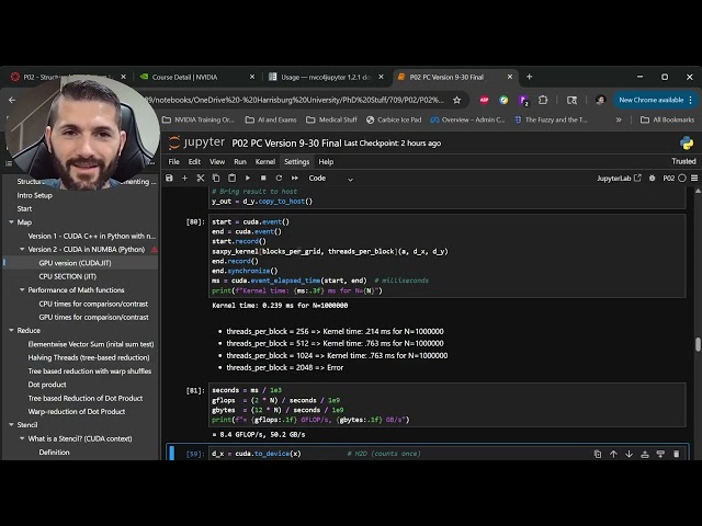 Programming in CUDA Python - Structured GPU Pattern Lab: Map, Reduce, and Stencil
