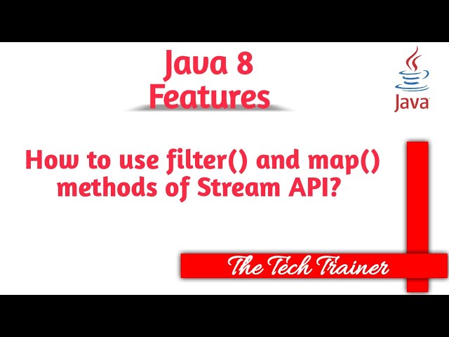 Stream API - filter() and map() methods #java #java8 #java8stream #telugu || The Tech Trainer