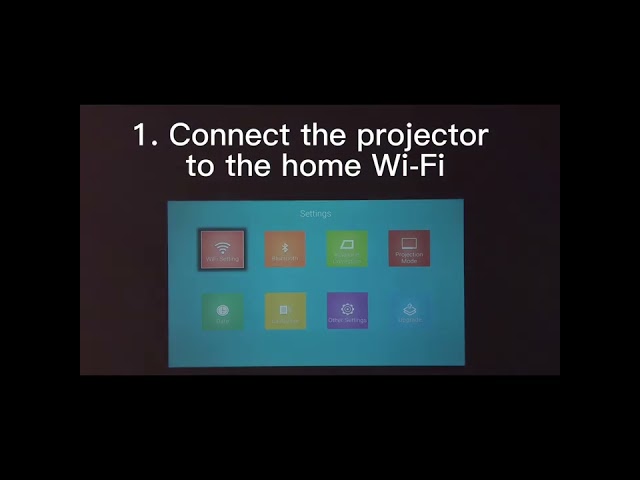 YA91 wifi projector---Android Wireless connection method