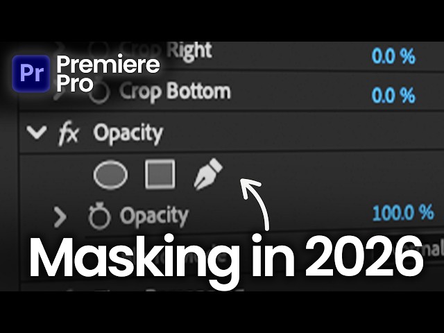 How to find Mask Tool in Premiere Pro 2026