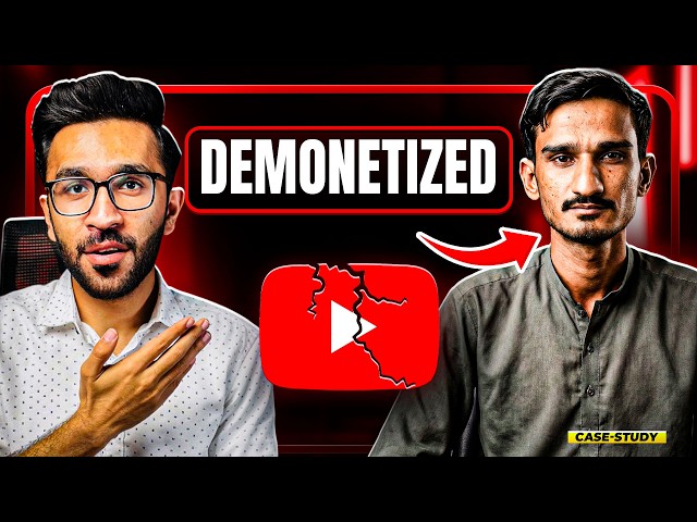 Don't Make This YouTube Demonetization Mistake [He Lost $1,100 in ONE Day] | Case Study