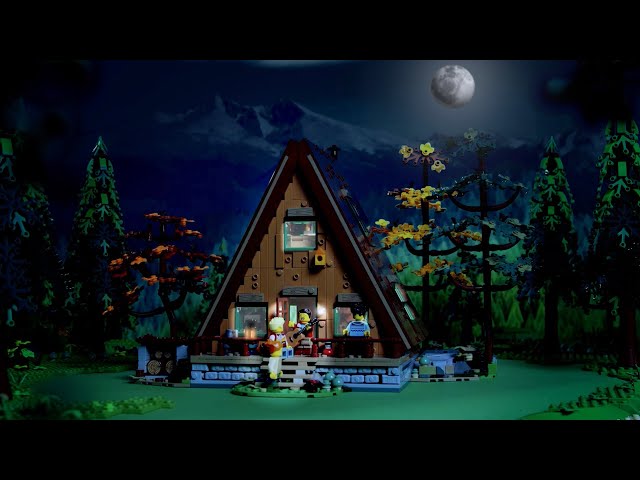 Experience the slow life in the LEGO Ideas A-Frame Cabin