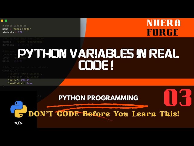 Python Variables in Practice | Hands-On Coding with Real Examples (Python Tutorial #2)