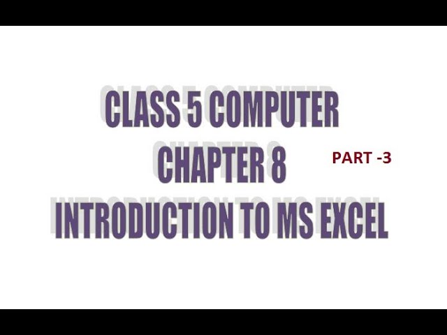 Class 5 computer chapter 8  03