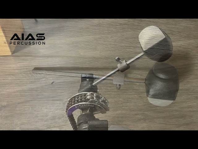 AIAS Double-Sided Bass Drum Beater with Adjustable Weight – Dual Surface Beater Head (AB-2)