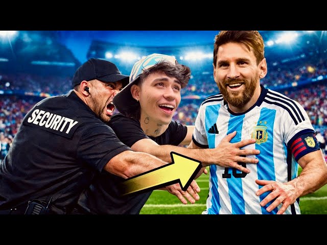 Me infiltro al partido de Messi // Andy