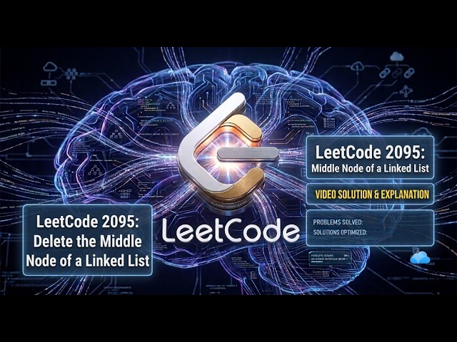 LeetCode 2095: Delete the Middle Node of a Linked List | Fast & Slow Pointer Explained (Python)