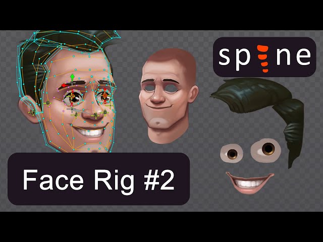 Spine 2D: Face Rig | 2.5D | Extended tutorial | Simple to Complex