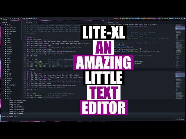 Lite-XL...A Simple Yet Powerful Text Editor
