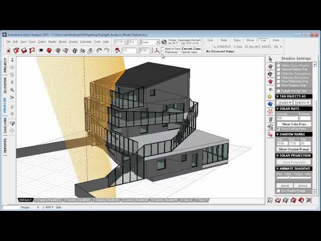 Solar rays visualization