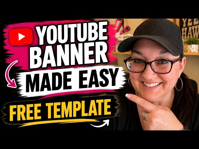 How to Make a YouTube Banner in Canva | Beginner Tutorial + FREE Template