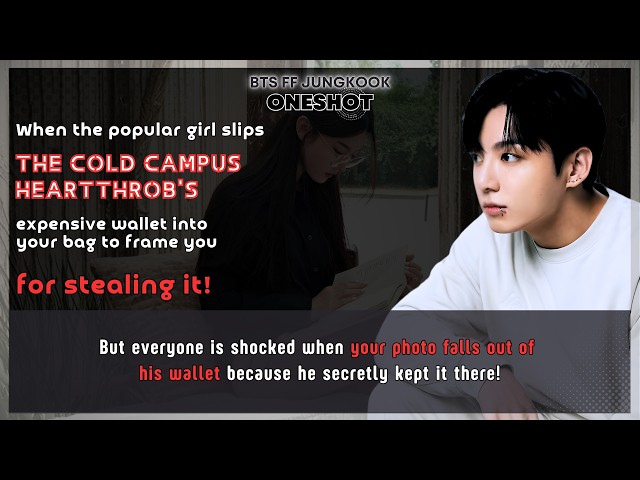 BTS FF Popular girl slips the cold campus heartthrob’s expensive wallet into Ur bag to frame..JK FF