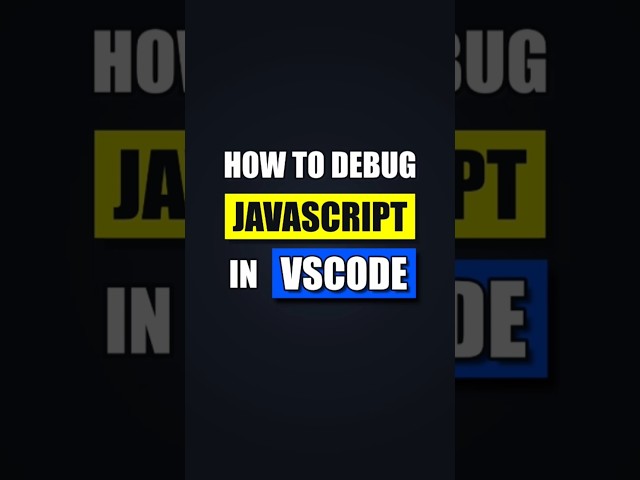 How to Debug JavaScript in Visual Studio Code  #programming #code