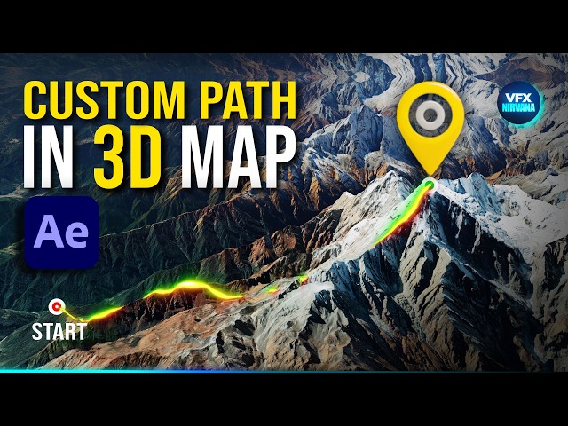 Make PRO 3D Map Routes in 5 Mins (Hindi Tutorial) | Google earth and After effects