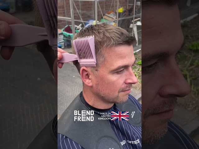 Beginner with clippers? Make home haircuts easier with Blend FREND: comb, cut and blend.