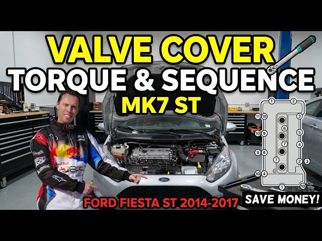 Ford Fiesta ST Valve Cover Torque Specs Sequence MK7 ST 2014 2015 2016 2017