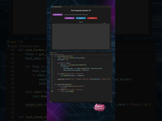 Build a File Integrity Checker with Python GUI | Live Coding + Demo