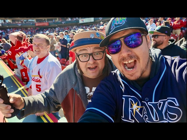 I Took The Carpetbagger to His First MLB Baseball Game (RAYS)... Our Full Busch Stadium Experience!