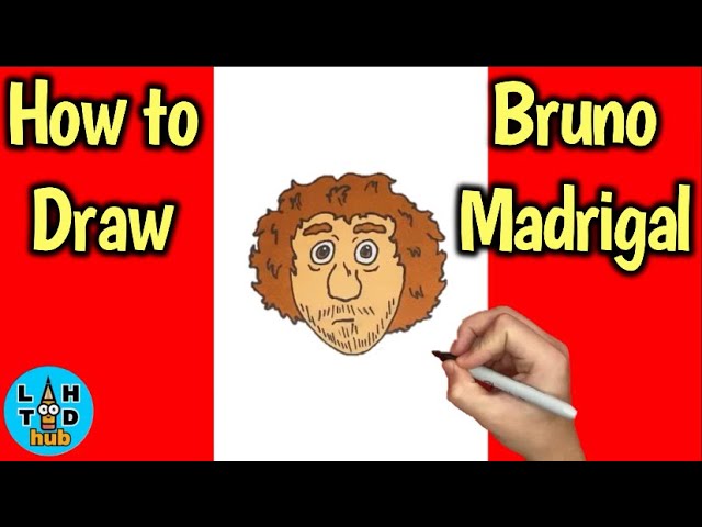 How to Draw Bruno Madrigal | Encanto Art Lesson