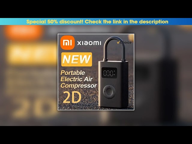 Hands-on 2025 New Xiaomi Mijia Inflatable treasur Air Compressor 2D 2000mAh Portable Inflator Air P