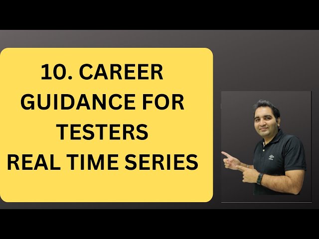 10. Career Guidance for Software Testing| RD Technical Learning