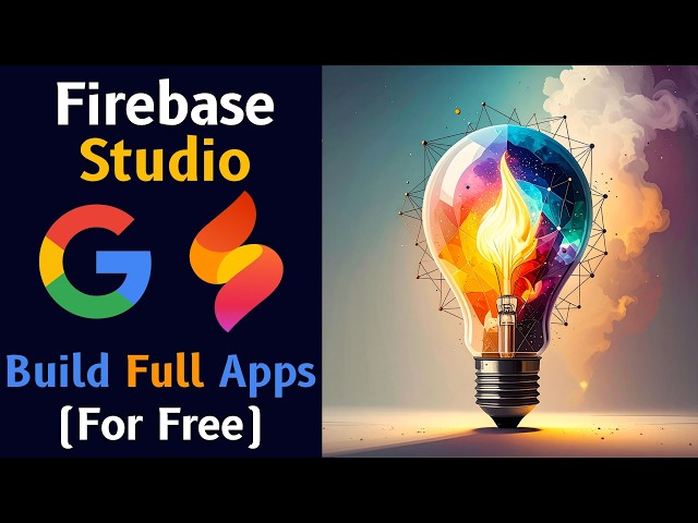 What Is Firebase Studio? 🔥 Full Stack AI Coding Tutorial
