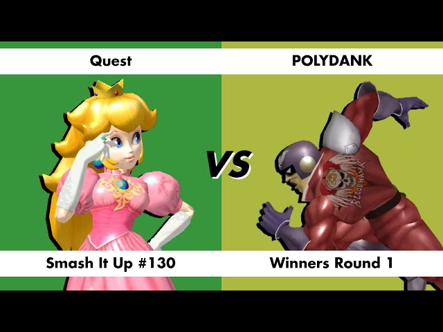 Smash It Up #130 - Winners Round 1 - Quest (Peach) vs POLYDANK (Falcon)