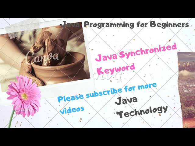 Java Synchronized keyword by Suresh