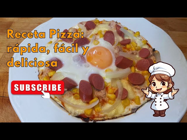 Receta fácil y rápida de #pizza sin horno en 3 minutos! No conocías está manera de cocinar! #cena
